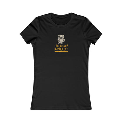 I Solemnly Swear a Lot — Harry Potter Retro Women's Tee (Dark)