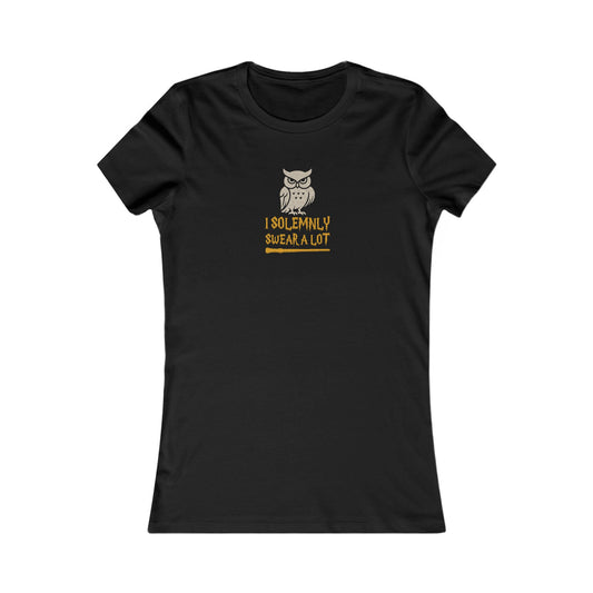 I Solemnly Swear a Lot — Harry Potter Retro Women's Tee (Dark)