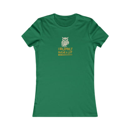 I Solemnly Swear a Lot — Harry Potter Retro Women's Tee (Dark)