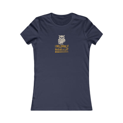 I Solemnly Swear a Lot — Harry Potter Retro Women's Tee (Dark)