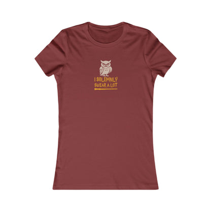 I Solemnly Swear a Lot — Harry Potter Retro Women's Tee (Dark)