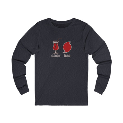 Good Hurricane, Bad Hurricane – Tropical Retro Long Sleeve (Dark)
