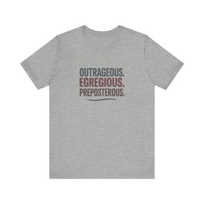 Outrageous Egregious Preposterous — Seinfeld Retro Tee (Light)