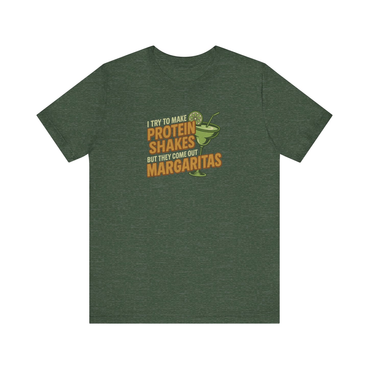 Protein Shakes (Oops, All Margaritas) — Retro Tee (Dark)