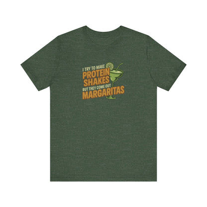 Protein Shakes (Oops, All Margaritas) — Retro Tee (Dark)