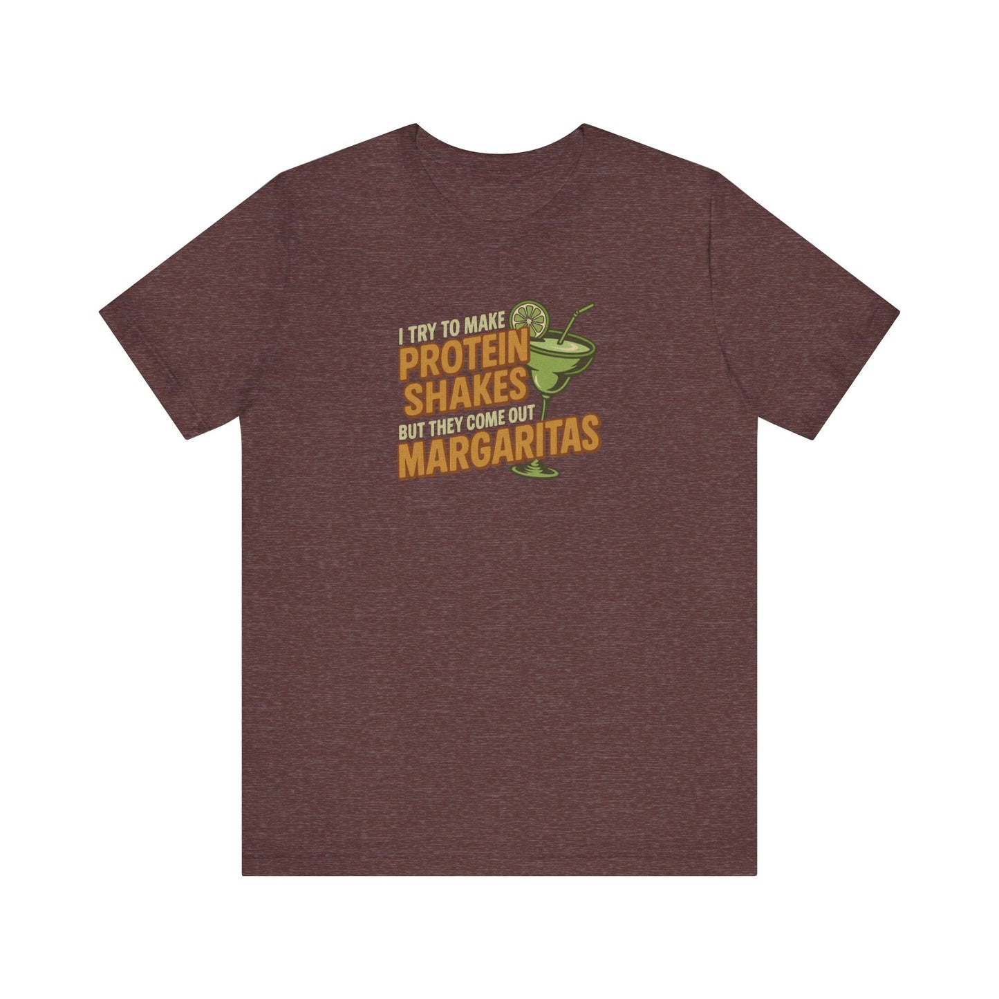 Protein Shakes (Oops, All Margaritas) — Retro Tee (Dark)