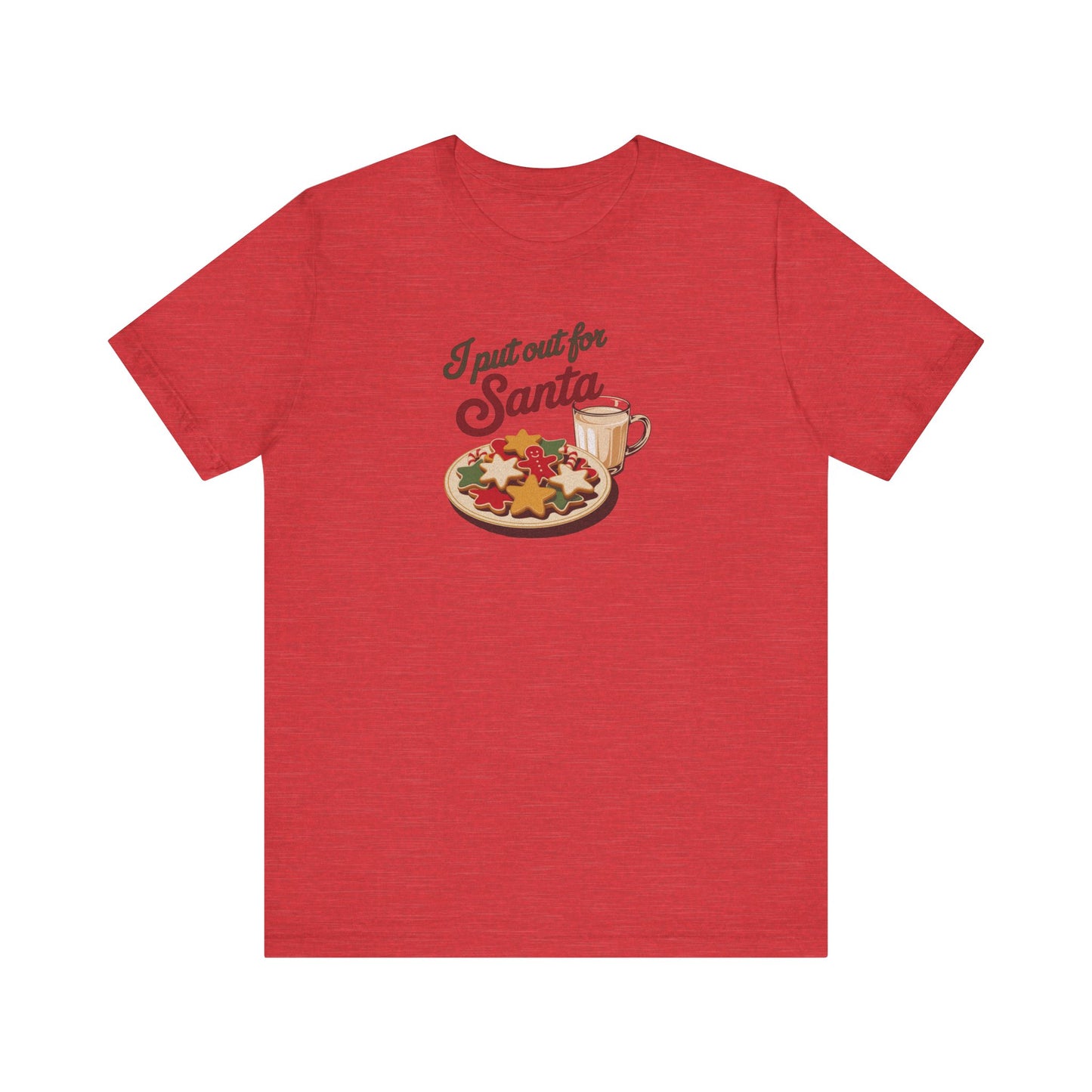 I Put Out for Santa — Retro Christmas Cookies Tee (Light)