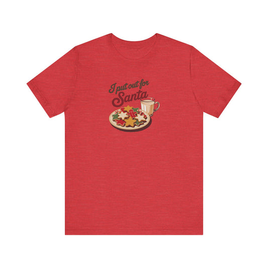 I Put Out for Santa — Retro Christmas Cookies Tee (Light)