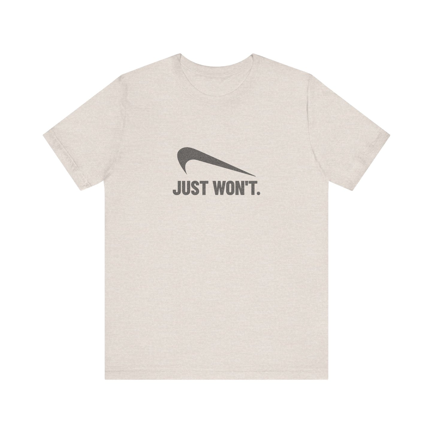 Just Won’t Athletic Parody — Retro Workout Tee (Light)