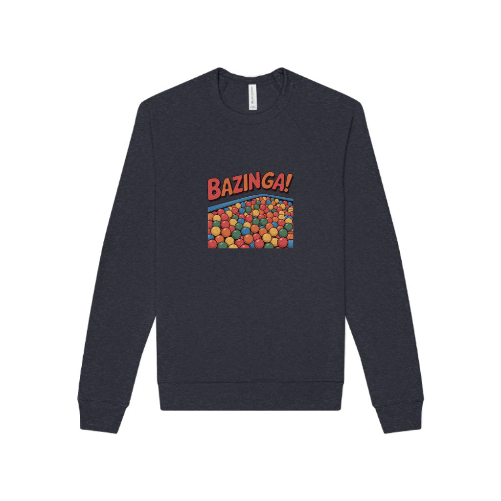 Bazinga! Ball Pit — Big Bang Theory Retro Sweatshirt (Dark)