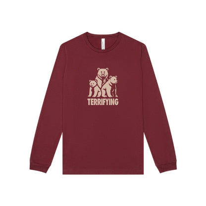 Bears Are Terrifying — Retro Silhouette Long Sleeve (Dark)