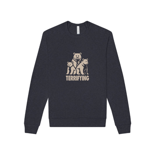Bears Are Terrifying — Retro Silhouette Sweatshirt (Dark)
