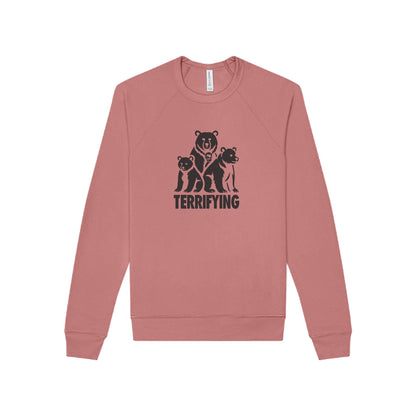 Bears Are Terrifying — Retro Silhouette Sweatshirt (Light)