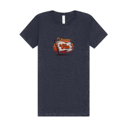 I'm Surrendering to Fun — Fun with Flags Retro Women's Tee (Dark)