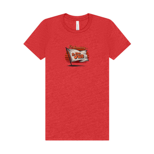 I'm Surrendering to Fun — Fun with Flags Retro Women's Tee (Light)