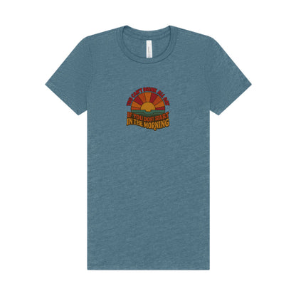 You Can't Drink All Day PSA — Retro Sunrise Women's Tee (Light)