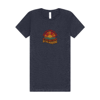 You Can't Drink All Day PSA — Retro Sunrise Women's Tee (Dark)