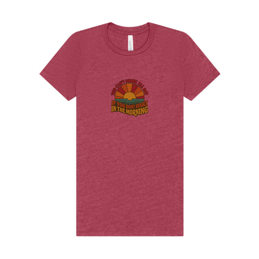 You Can't Drink All Day PSA — Retro Sunrise Women's Tee (Light)