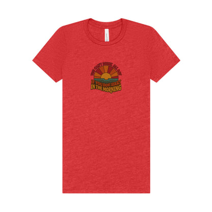 You Can't Drink All Day PSA — Retro Sunrise Women's Tee (Light)