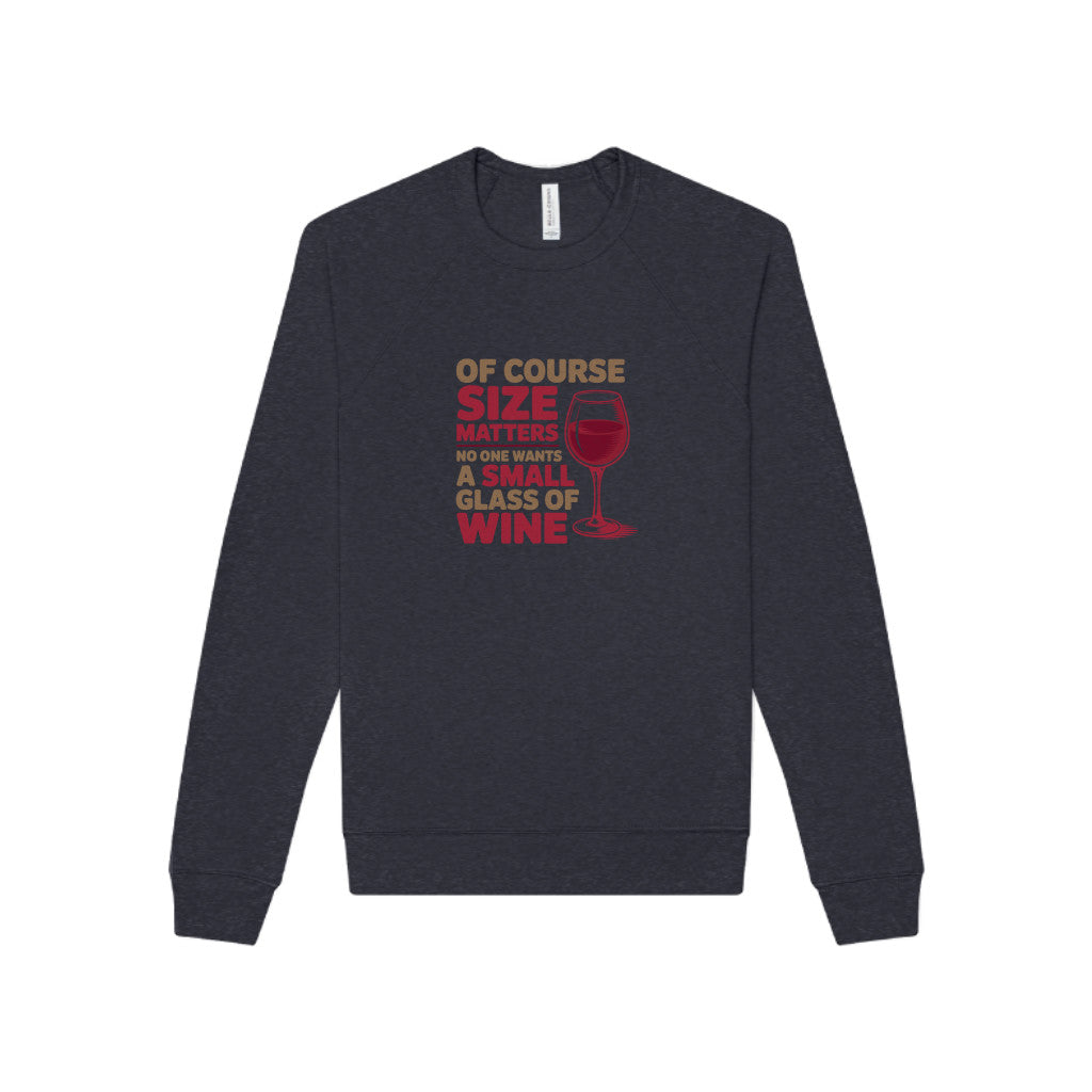 Big Glass Energy — Wine Lover Retro Sweatshirt (Dark)