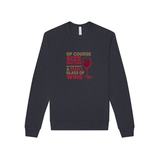 Big Glass Energy — Wine Lover Retro Sweatshirt (Dark)