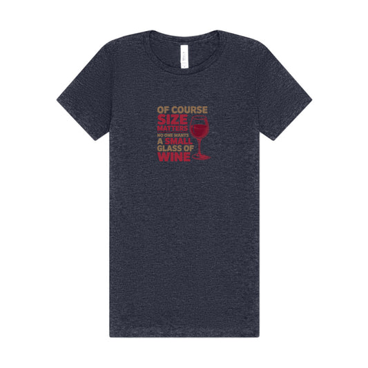 Big Glass Energy — Wine Lover Retro Women's Tee (Dark)