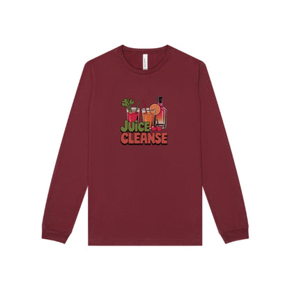 Juice Cleanse Liquid Diet — Boozy Brunch Retro Long Sleeve (Dark)
