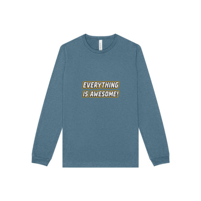 Everything is Awesome! — The LEGO Movie-Inspired Retro Long Sleeve (Dark)