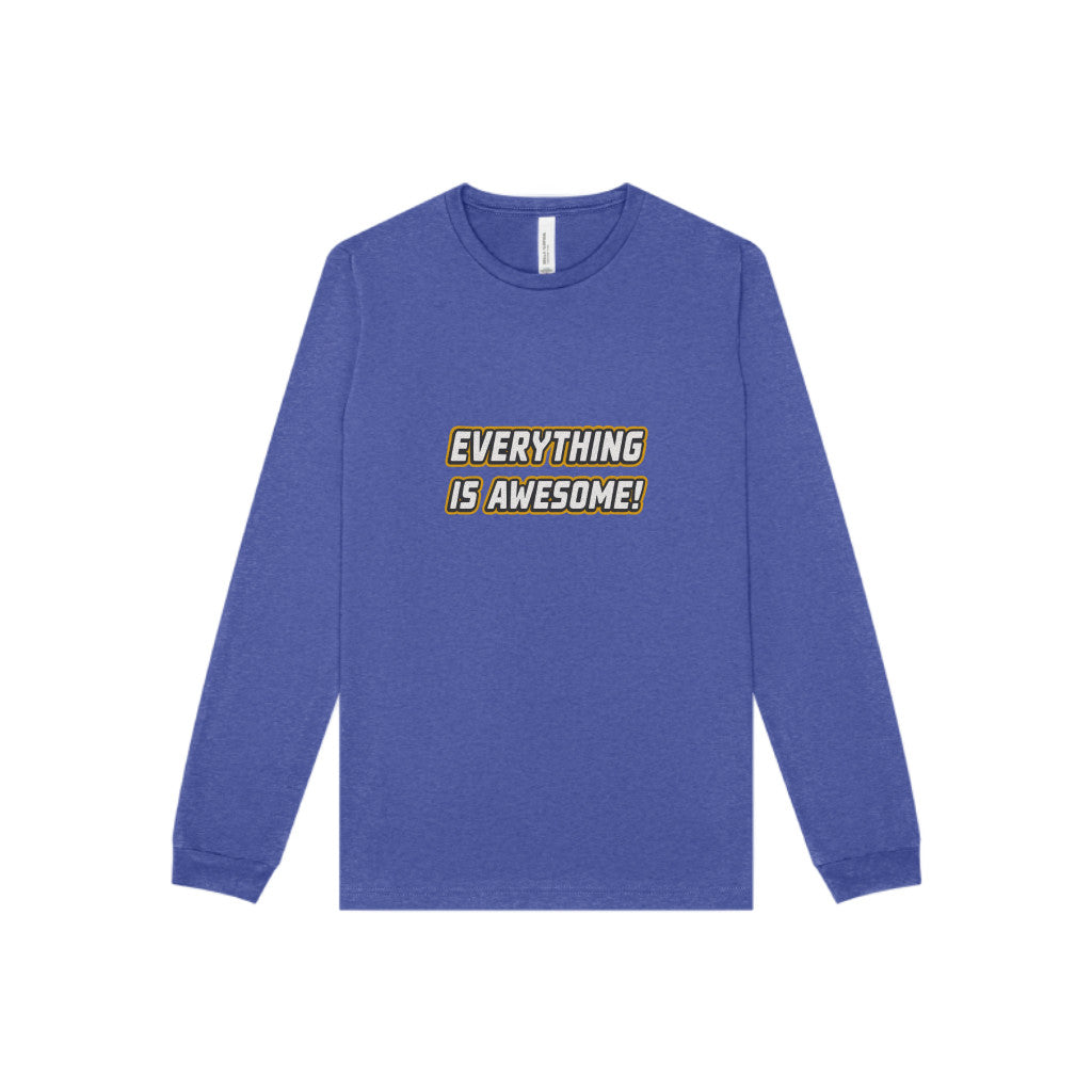 Everything is Awesome! — The LEGO Movie-Inspired Retro Long Sleeve (Dark)