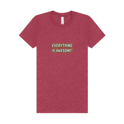 Everything is Awesome! — The LEGO Movie-Inspired Retro Women's Tee (Light)