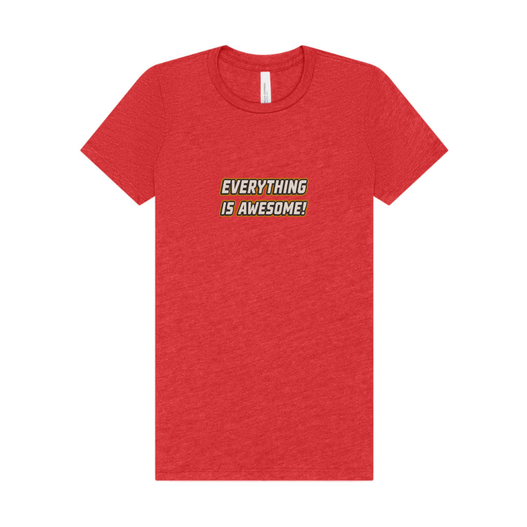 Everything is Awesome! — The LEGO Movie-Inspired Retro Women's Tee (Light)
