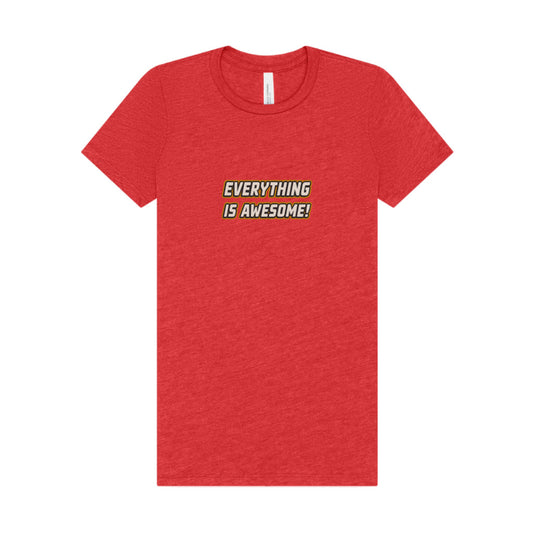 Everything is Awesome! — The LEGO Movie-Inspired Retro Women's Tee (Light)