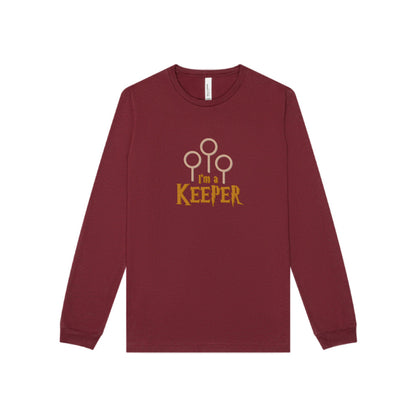 I’m a Keeper — Harry Potter Quidditch Retro Long Sleeve (Dark)