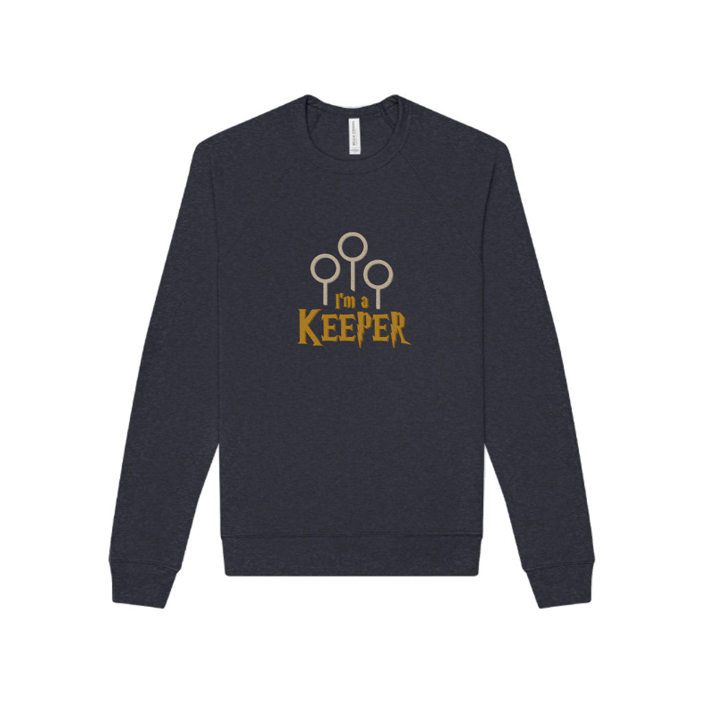 I’m a Keeper — Harry Potter Quidditch Retro Sweatshirt (Dark)