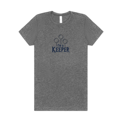 I’m a Keeper — Harry Potter Quidditch Retro Women's Tee (Light)