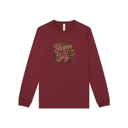 Yippee Ki Yay — Die Hard Retro Christmas Long Sleeve (Dark)