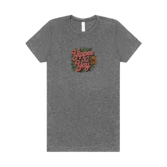 Yippee Ki Yay — Die Hard Retro Christmas Women's Tee (Light)