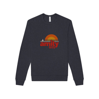 Amity Island 1975 — Jaws-Inspired Retro Sweatshirt (Dark)