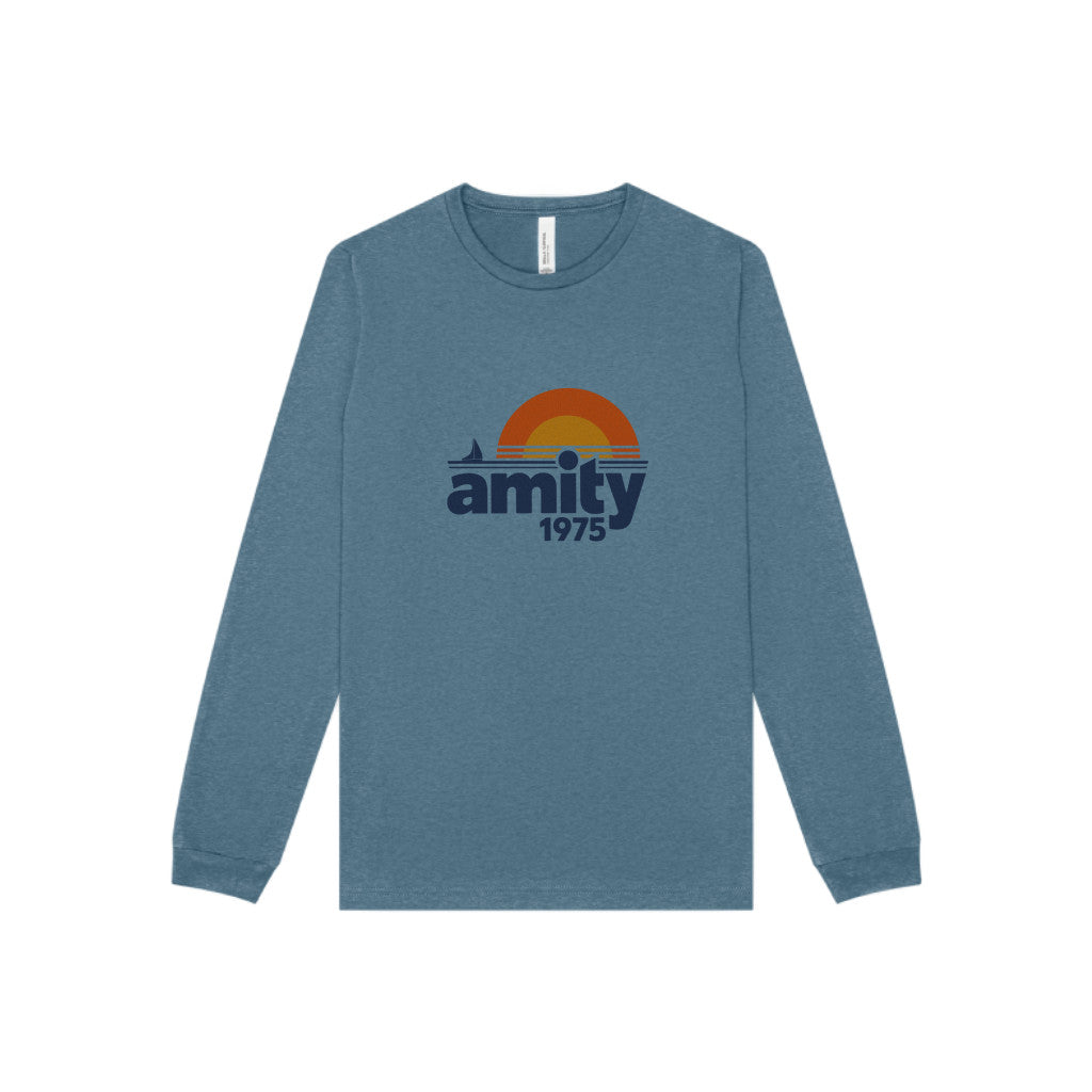 Amity Island 1975 — Jaws-Inspired Retro Long Sleeve (Light)