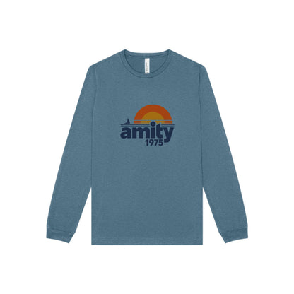 Amity Island 1975 — Jaws-Inspired Retro Long Sleeve (Light)