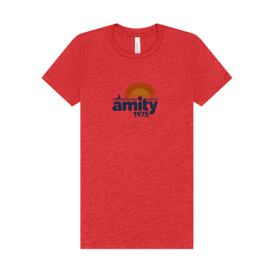 Amity Island 1975 — Jaws-Inspired Retro Women's Tee (Light)