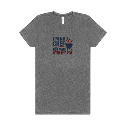 I'm No Chef, But Man I Stir the Pot — Retro Women's Tee (Light)