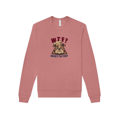 WTF? Where’s the Food? — Bulldog Chef Sweatshirt (Light)