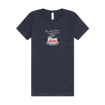 Can’t Have Dairy — Friends Jill Green Retro Women's Tee (Dark)