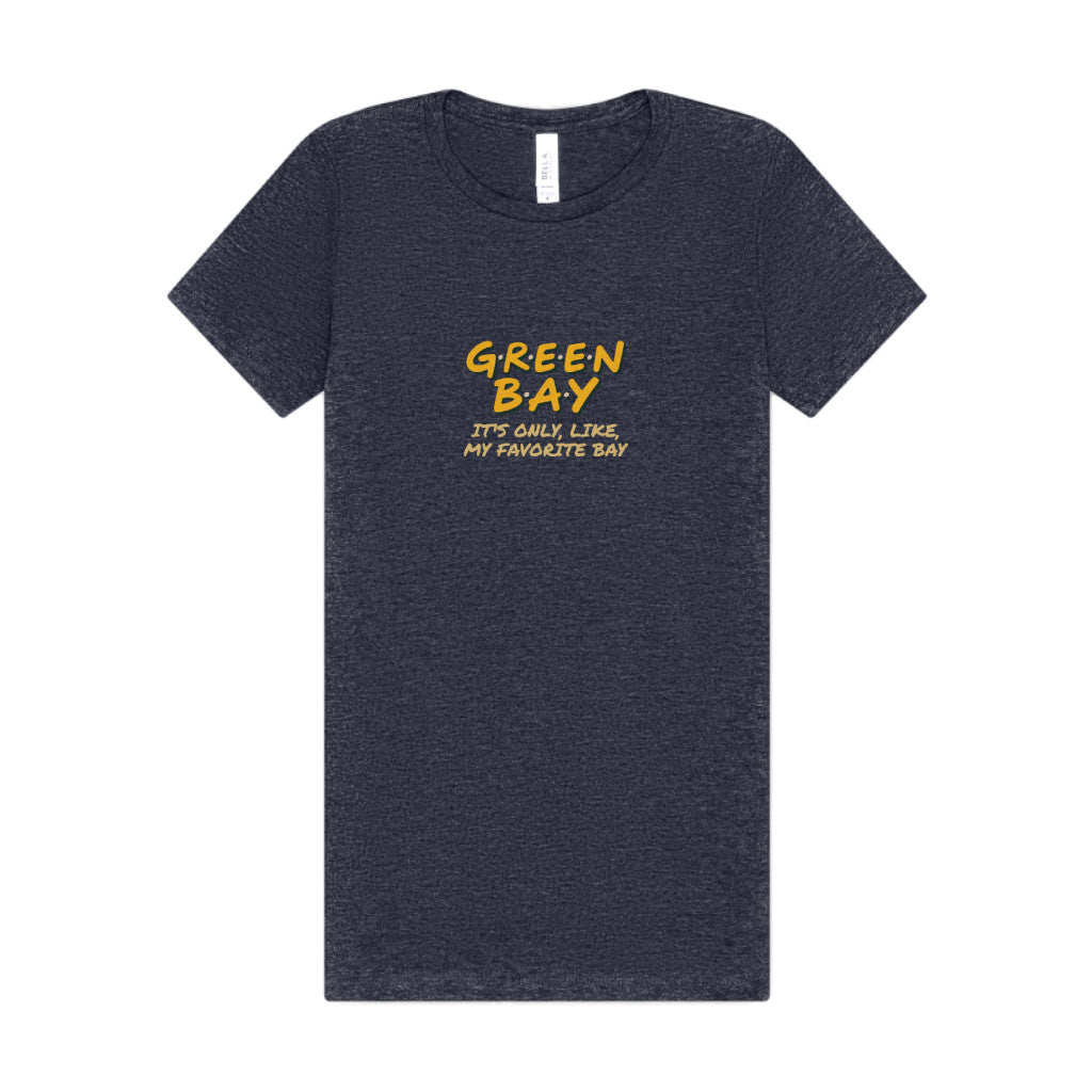 Green Bay (My Favorite Bay) — Phoebe Buffay Football Women's Tee (Dark)