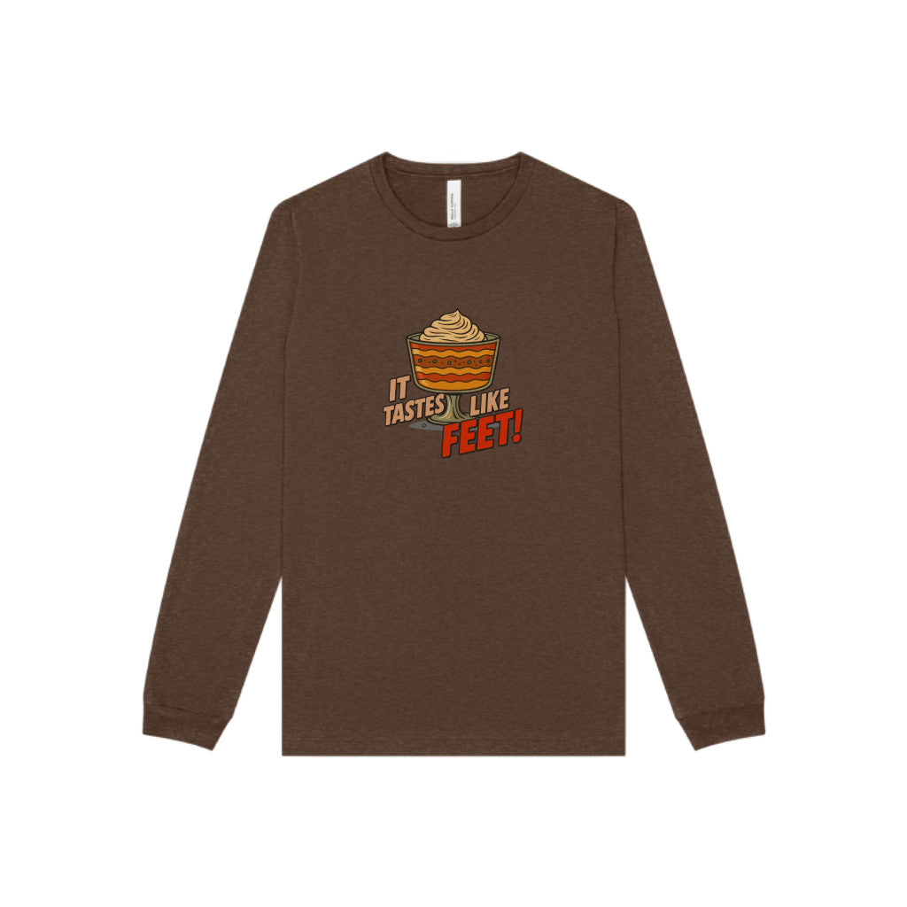 It Tastes Like Feet! — Thanksgiving Trifle Retro Long Sleeve (Dark)