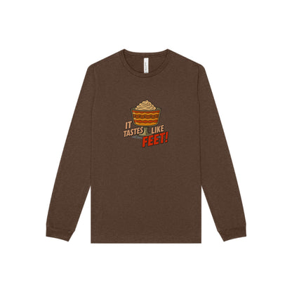 It Tastes Like Feet! — Thanksgiving Trifle Retro Long Sleeve (Dark)