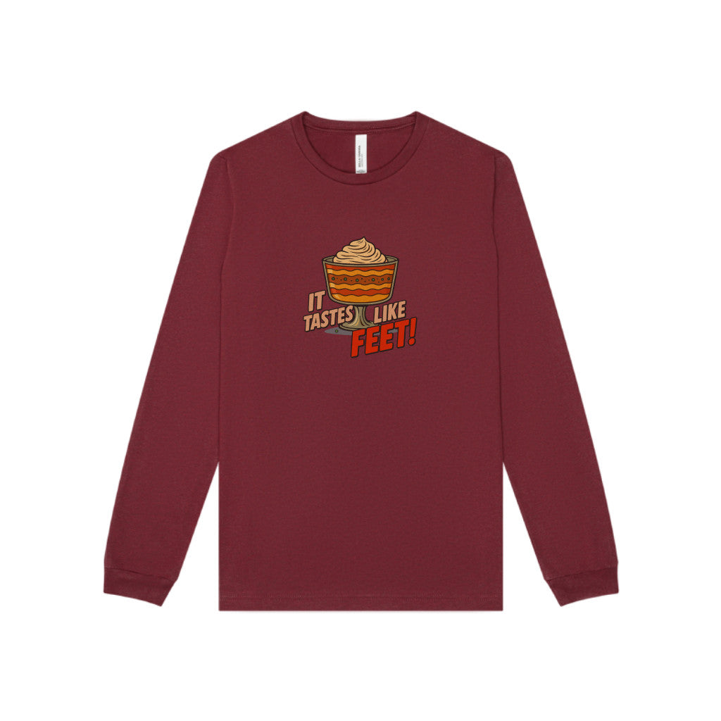 It Tastes Like Feet! — Thanksgiving Trifle Retro Long Sleeve (Dark)