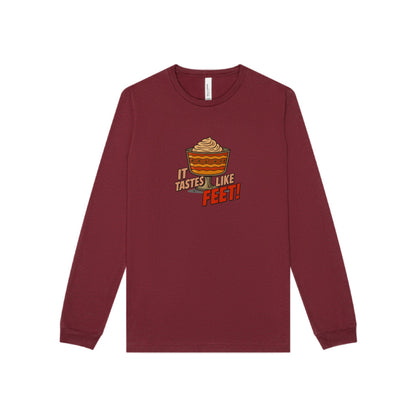 It Tastes Like Feet! — Thanksgiving Trifle Retro Long Sleeve (Dark)