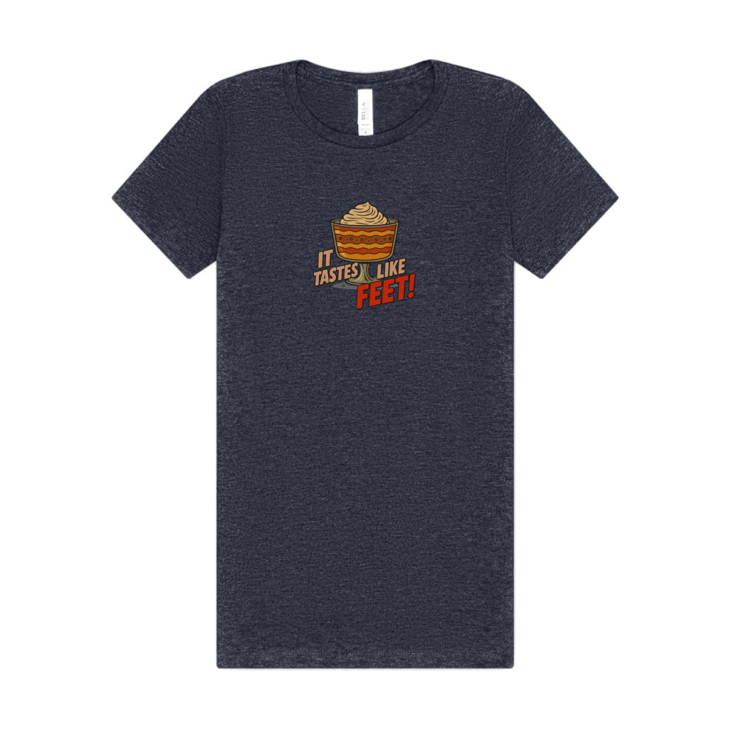 It Tastes Like Feet! — Thanksgiving Trifle Retro Women's Tee (Dark)